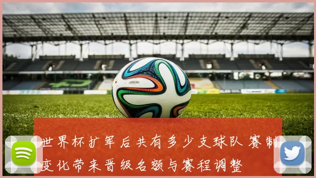 世界杯扩军后共有多少支球队 赛制变化带来晋级名额与赛程调整