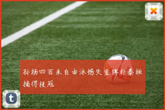 孙杨四百米自由泳憾失金牌朴泰桓摘得桂冠