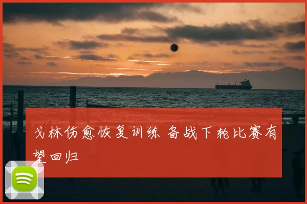 戈林伤愈恢复训练 备战下轮比赛有望回归