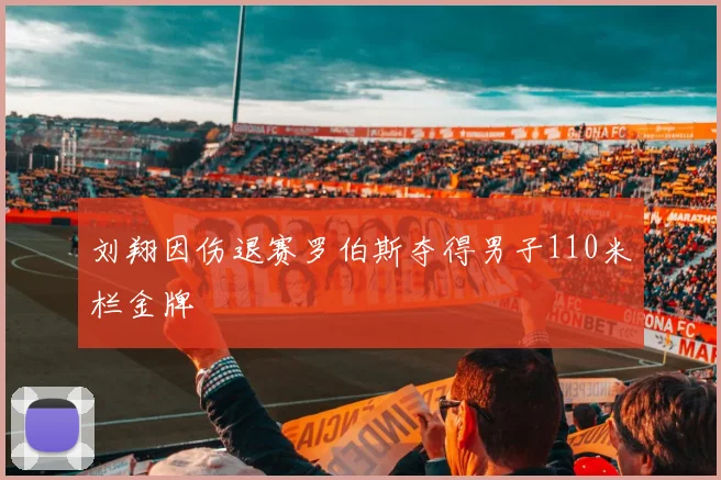 刘翔因伤退赛罗伯斯夺得男子110米栏金牌